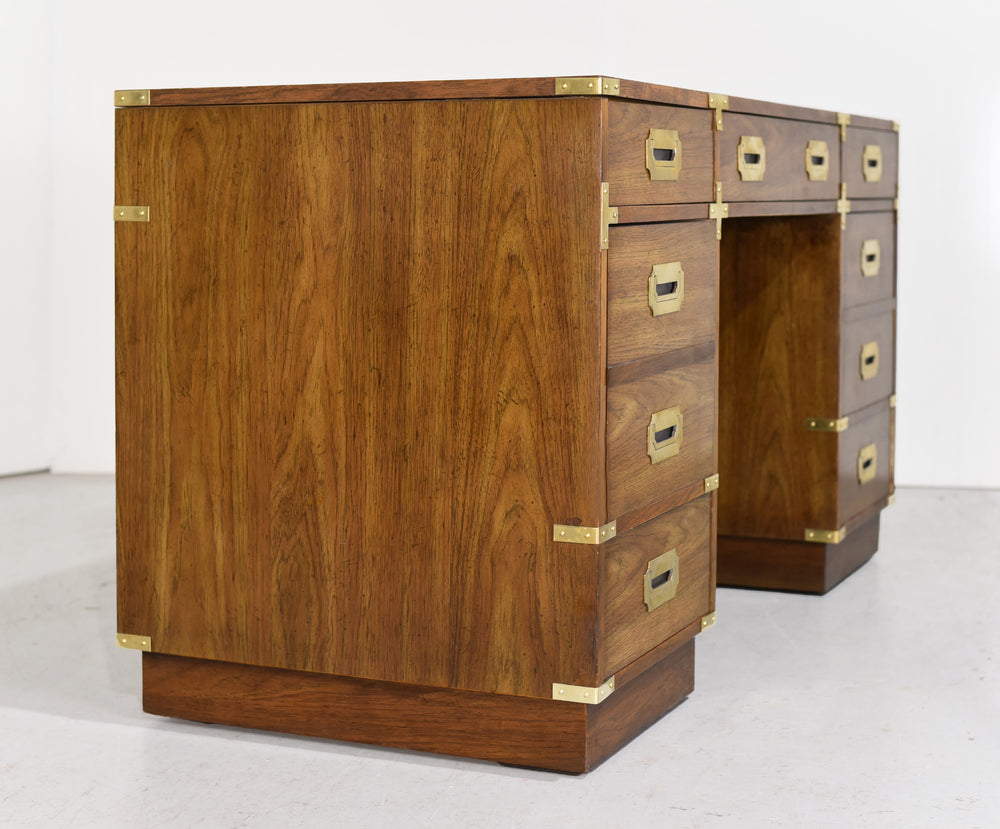 Mid Century Campaign Partner Desk by Bernhardt