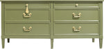 Mid Century Transitional Dresser by Dunbar in Green - Newly Painted