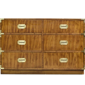 1970s Campaign Style Credenza or Dresser by Dixie