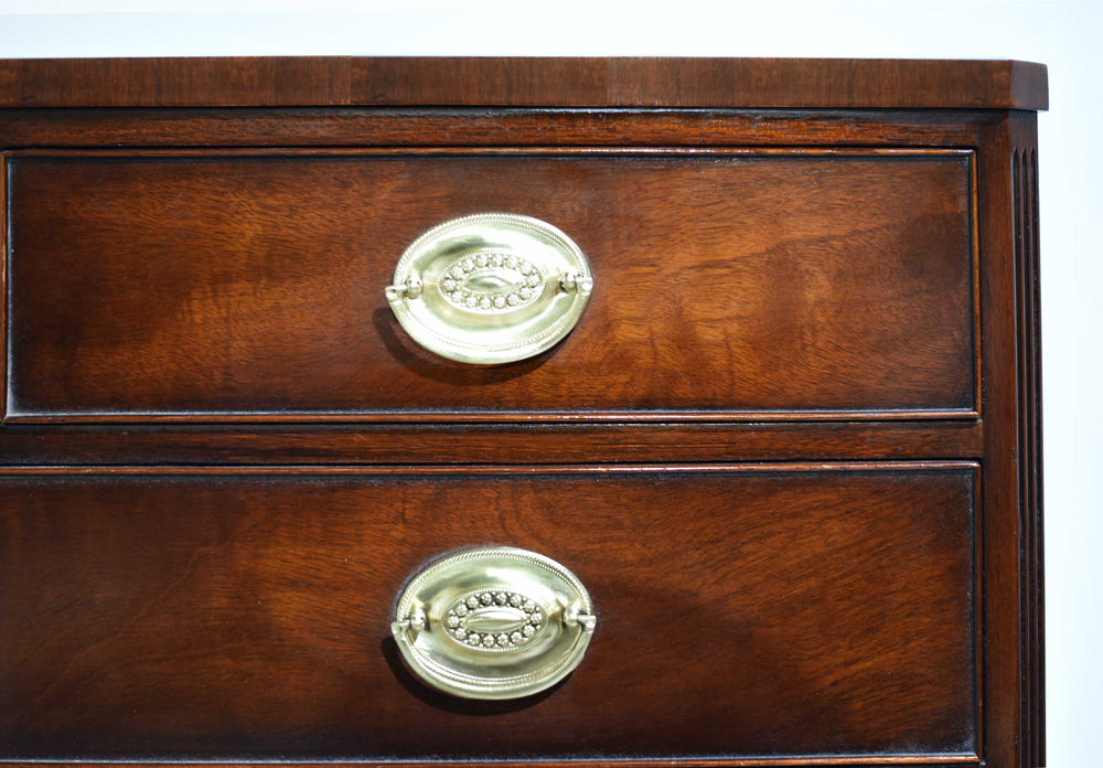 1960s Georgian Mahogany Highboy Dresser by Kindel