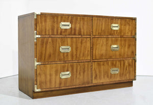 1970s Campaign Style Credenza or Dresser by Dixie