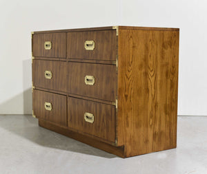 1970s Campaign Style Credenza or Dresser by Dixie