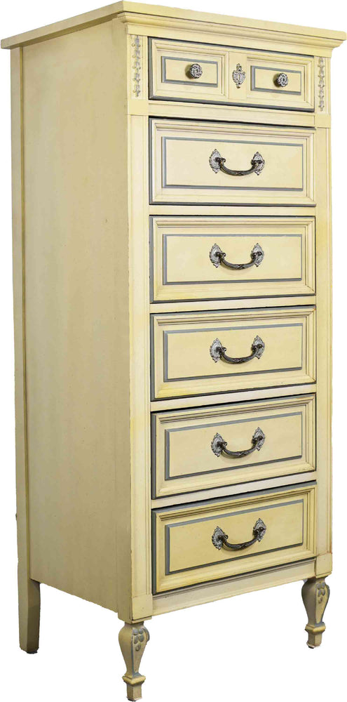 PAINT TO ORDER Mid Century French Louis Style Lingerie Chest by Dixie – Firebird Furniture PAINT TO ORDER Mid Century French Louis Style Lingerie Chest by Dixie – Firebird Furniture