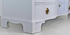 PAINT TO ORDER Mid Century Regency Style Mahogany Serpentine Dresser The Darlington Collection by Kent Coffey