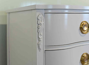 PAINT TO ORDER Mid Century Regency Style Mahogany Serpentine Dresser The Darlington Collection by Kent Coffey