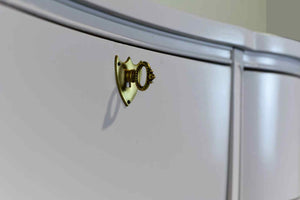 PAINT TO ORDER Mid Century Regency Style Mahogany Serpentine Dresser The Darlington Collection by Kent Coffey