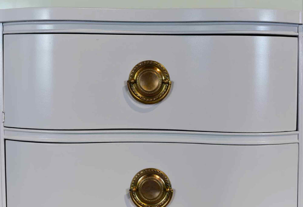 PAINT TO ORDER Mid Century Regency Style Mahogany Serpentine Dresser The Darlington Collection by Kent Coffey
