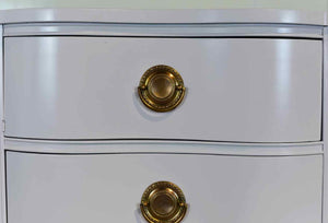 PAINT TO ORDER Mid Century Regency Style Mahogany Serpentine Dresser The Darlington Collection by Kent Coffey