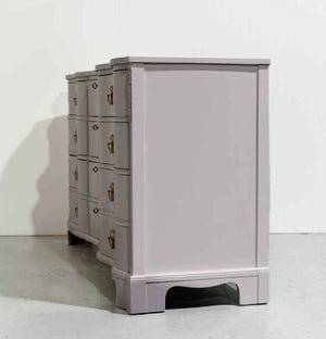 PAINT TO ORDER Mid Century Regency Style Mahogany Serpentine Dresser The Darlington Collection by Kent Coffey