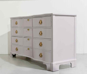 PAINT TO ORDER Mid Century Regency Style Mahogany Serpentine Dresser The Darlington Collection by Kent Coffey