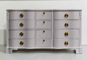 PAINT TO ORDER Mid Century Regency Style Mahogany Serpentine Dresser The Darlington Collection by Kent Coffey
