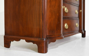 PAINT TO ORDER Mid Century Regency Style Mahogany Serpentine Front Buffet by Morganton Furniture