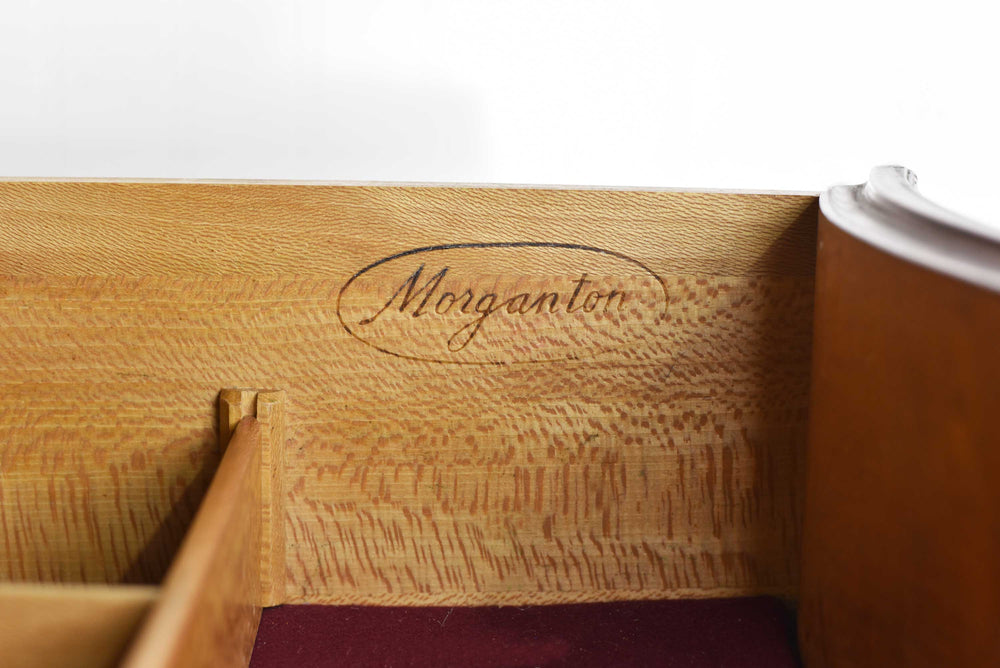 PAINT TO ORDER Mid Century Regency Style Mahogany Serpentine Front Buffet by Morganton Furniture