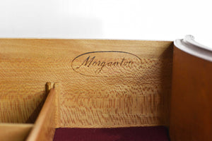 PAINT TO ORDER Mid Century Regency Style Mahogany Serpentine Front Buffet by Morganton Furniture