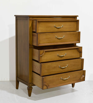 PAINT TO ORDER Mid Century Transitional 5 Drawer Highboy Dresser