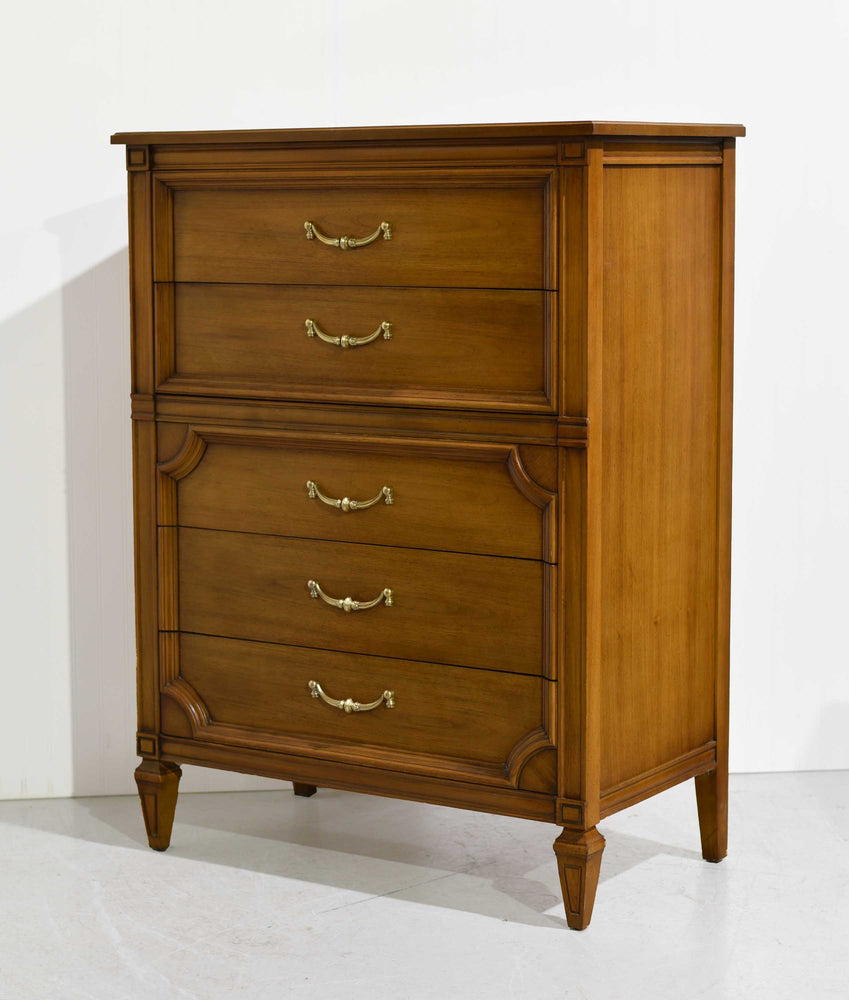 PAINT TO ORDER Mid Century Transitional 5 Drawer Highboy Dresser