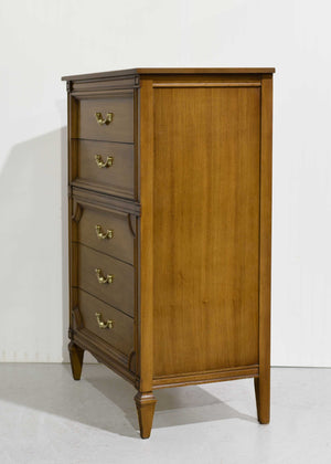 PAINT TO ORDER Mid Century Transitional 5 Drawer Highboy Dresser