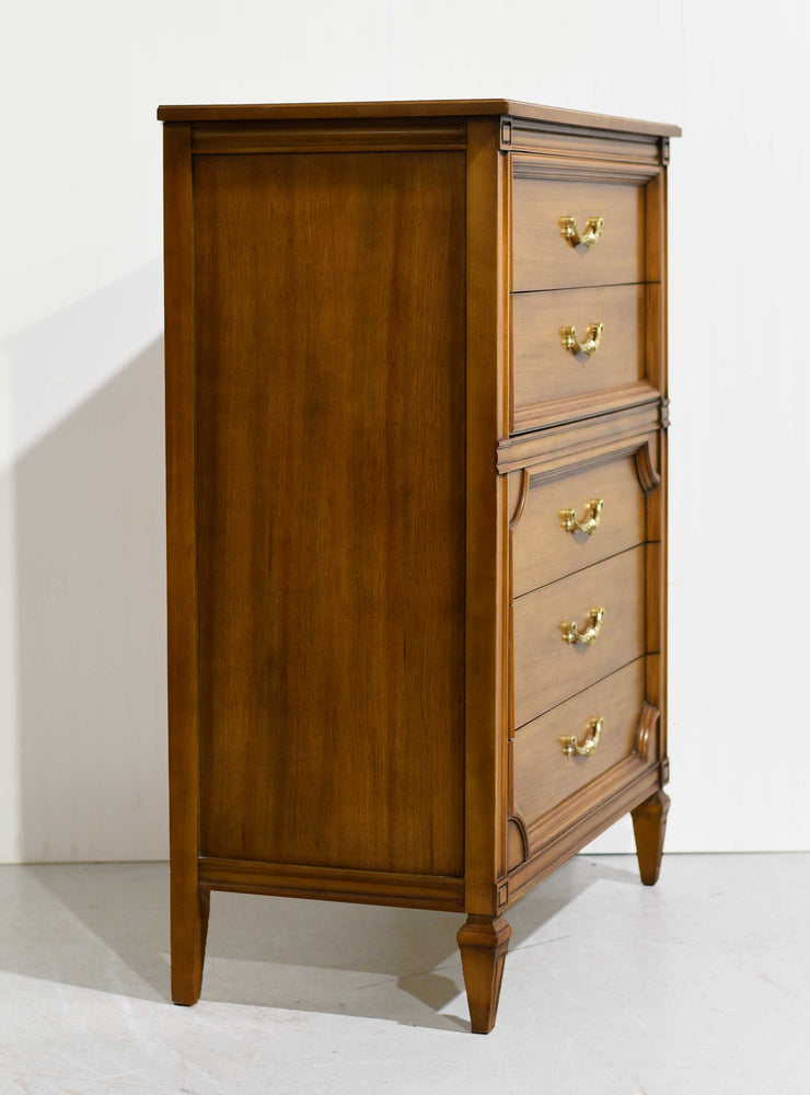 PAINT TO ORDER Mid Century Transitional 5 Drawer Highboy Dresser
