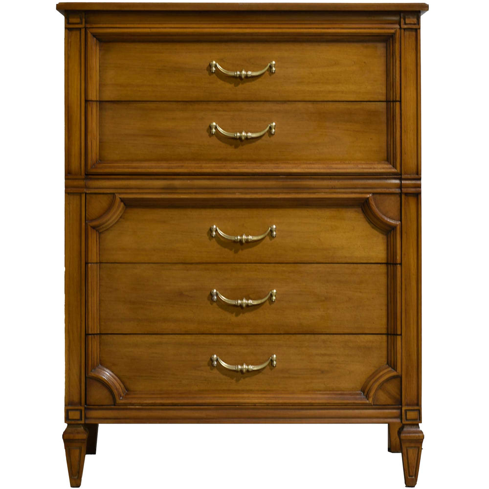 PAINT TO ORDER Mid Century Transitional 5 Drawer Highboy Dresser