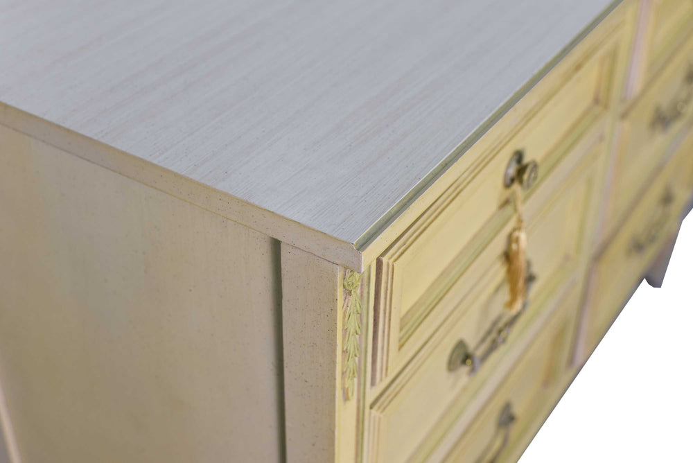 PAINT TO ORDER Mid Century Transitional 6 Drawer Dresser by Thomasville