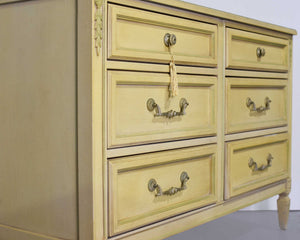 PAINT TO ORDER Mid Century Transitional 6 Drawer Dresser by Thomasville