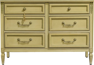PAINT TO ORDER Mid Century Transitional 6 Drawer Dresser by Thomasville