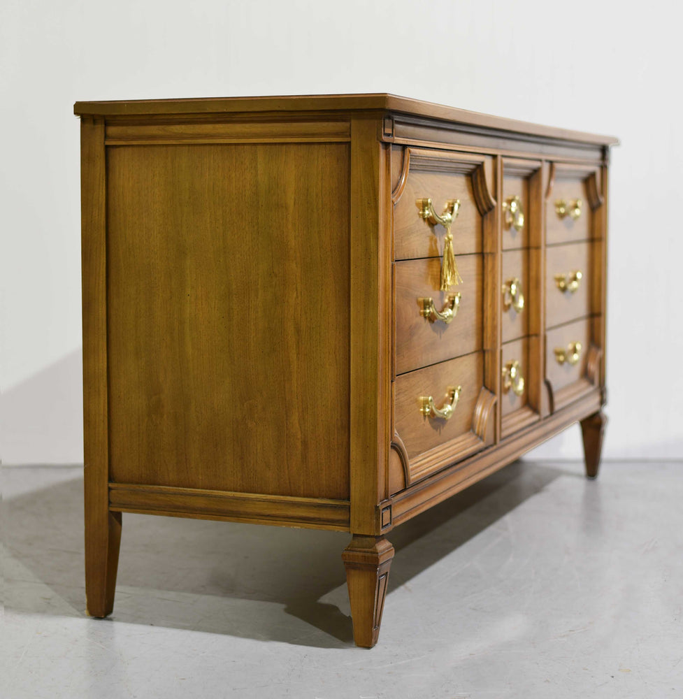 PAINT TO ORDER Mid Century Transitional 9 Drawer Lowboy Dresser