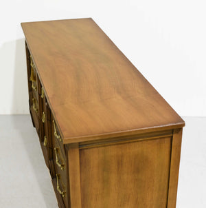 PAINT TO ORDER Mid Century Transitional 9 Drawer Lowboy Dresser