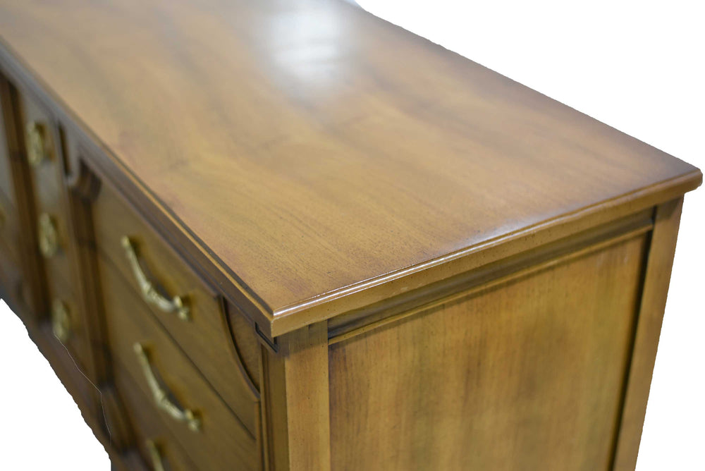 PAINT TO ORDER Mid Century Transitional 9 Drawer Lowboy Dresser