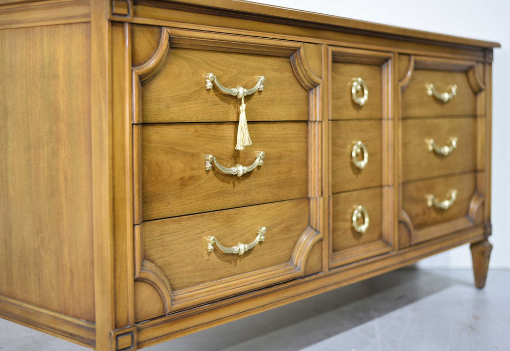 PAINT TO ORDER Mid Century Transitional 9 Drawer Lowboy Dresser