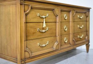 PAINT TO ORDER Mid Century Transitional 9 Drawer Lowboy Dresser