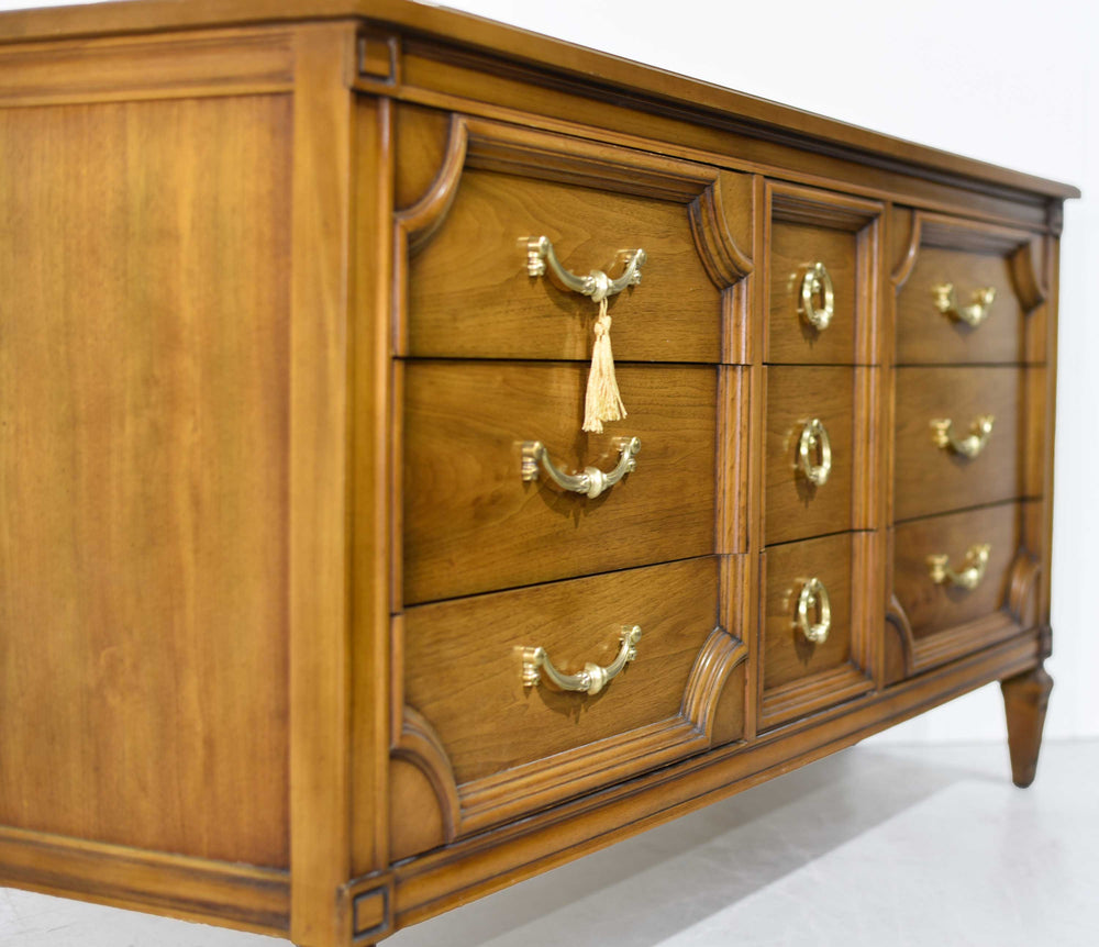 PAINT TO ORDER Mid Century Transitional 9 Drawer Lowboy Dresser