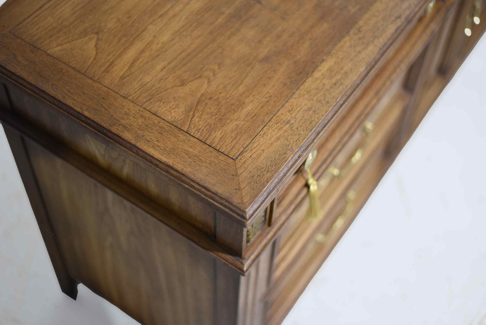 PAINT TO ORDER Mid Century Transitional 9 Drawer Lowboy Dresser by White Furniture