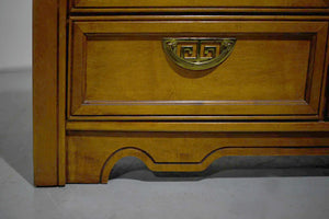 PAINT TO ORDER Mid Century Chinoiserie Decorated 9 Drawer Sideboard or Dresser by Broyhill