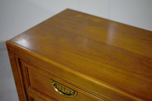 PAINT TO ORDER Mid Century Chinoiserie Decorated 9 Drawer Sideboard or Dresser by Broyhill