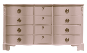 PAINT TO ORDER Mid Century Regency Style Mahogany Serpentine Dresser The Darlington Collection by Kent Coffey