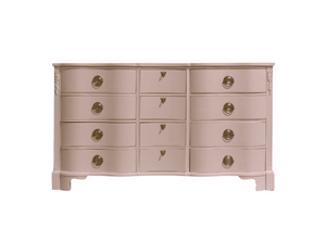 PAINT TO ORDER Mid Century Regency Style Mahogany Serpentine Dresser The Darlington Collection by Kent Coffey