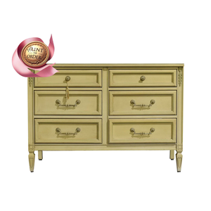 PAINT TO ORDER Mid Century Transitional 6 Drawer Dresser by Thomasville