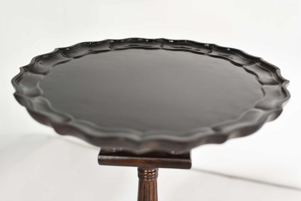 Victorian Mahogany Tilt Top Side Pie Crust Table - A Pair