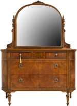 Vintage Italian Neoclassical Style Dresser Chest with Mirror