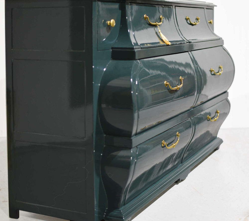 Vintage Baroque Style Bombe Chest Brittany Collection by Ralph Lauren