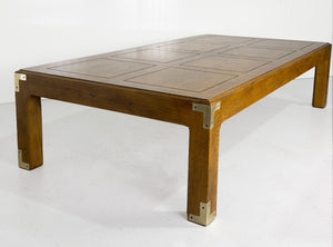 Vintage Campaign Coffee Table Artefacts Collection by Henredon