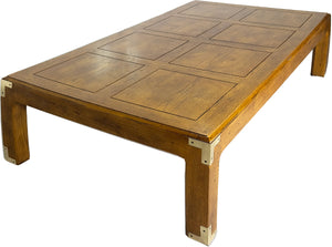 Vintage Campaign Coffee Table Artefacts Collection by Henredon