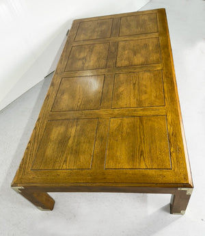 Vintage Campaign Coffee Table Artefacts Collection by Henredon