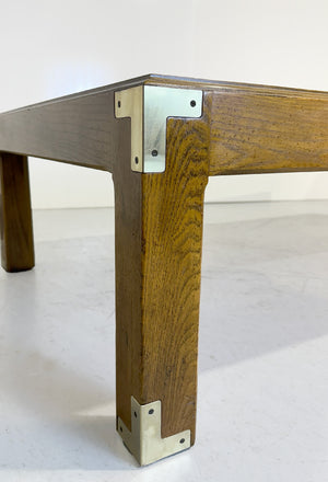 Vintage Campaign Coffee Table Artefacts Collection by Henredon