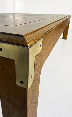 Vintage Campaign Coffee Table Artefacts Collection by Henredon