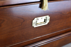 Vintage Campaign Style Lift Top Coffee Table or Storage Box