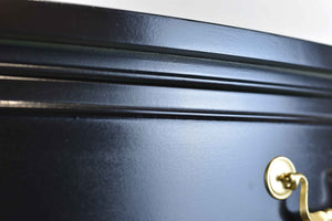 Vintage Bowfront Mahogany Sideboard by Bernhardt in Black - Newly Painted