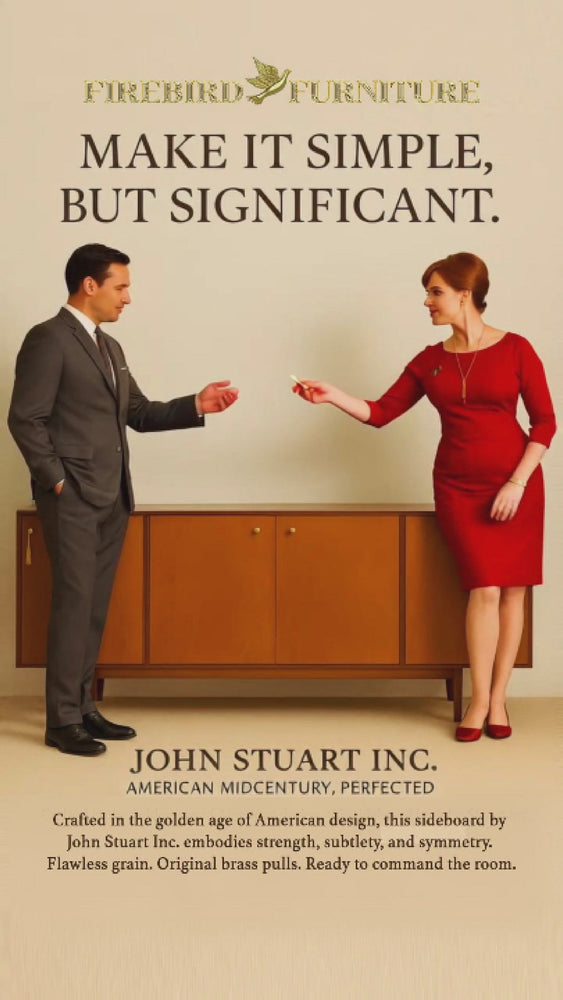 
            
                Load and play video in Gallery viewer, 1950s Mid Century Modern Walnut 4 Door Sideboard by John Stuart Inc.
            
        