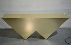 1980s Gilt Low Sofa Table in a W Shape